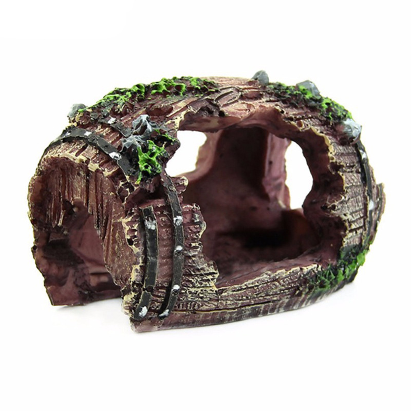 Marine Aquarium Hobby - Ornamen Dekorasi Akuarium Bentuk Gua Tong