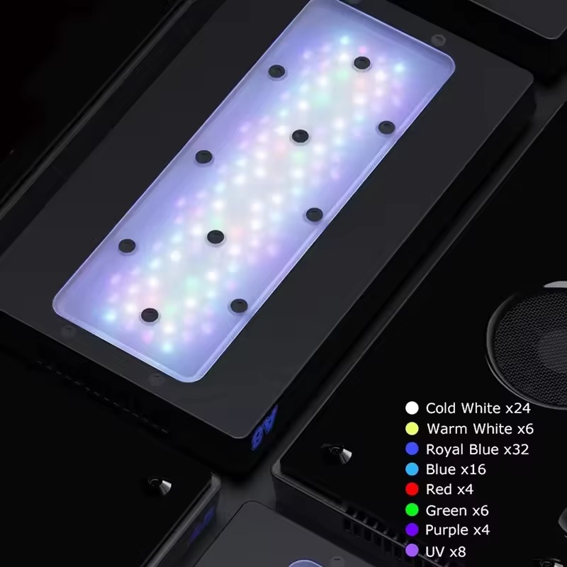 Lampu LED Spektrum Penuh A8Pro - Aquarium Blue Marine Reef ulasan dan harga