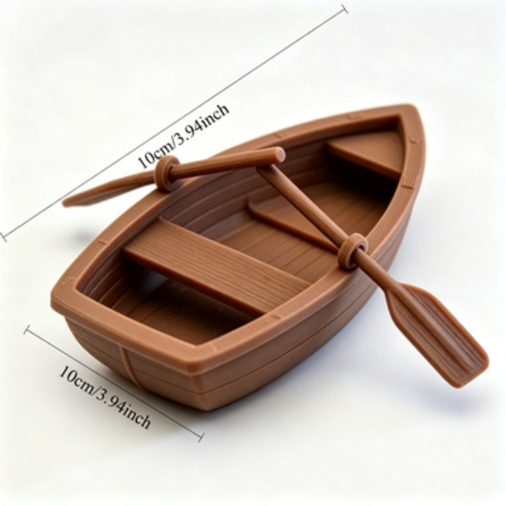 Perahu Kayu Mini Double Oar De - Marine Aquarium Hobby ulasan dan harga