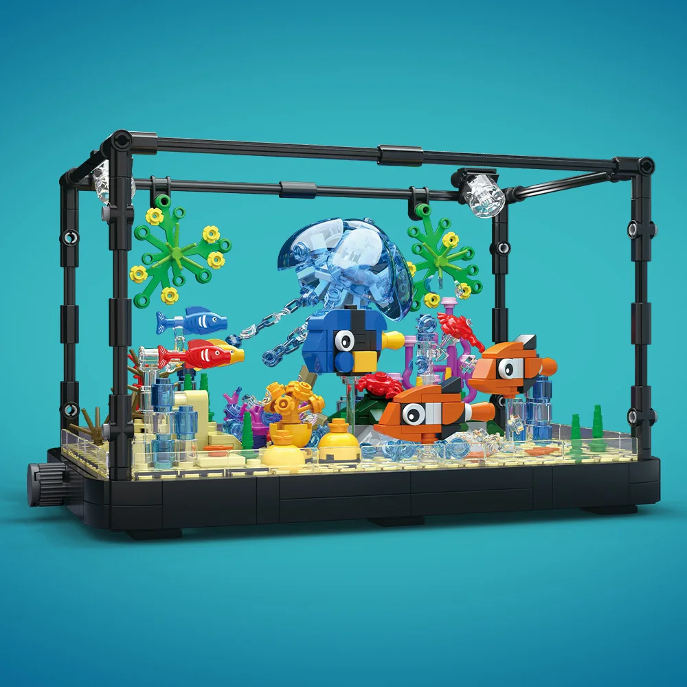 Set Blok Bangunan Akuarium den - Aquarium Marine Lights ulasan dan harga